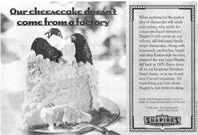 Shaprios Cheesecake
